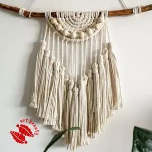 دیوارکوب اویز مکرومه مدل ماهرو