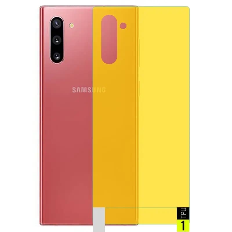 برچسب نانو پشت گوشی Samsung Galaxy Note 10 مدل فول کاور شفاف آنتی شوک