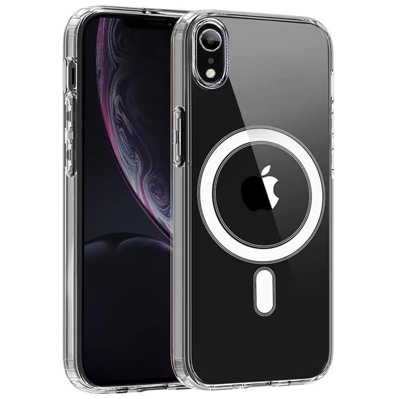 قاب اورجینال مگ سیف برای گوشی IPHONE XR تمام شفاف (پک اپل استوری)