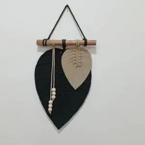 مینی دیوار کوب برگ مکرومه بافی