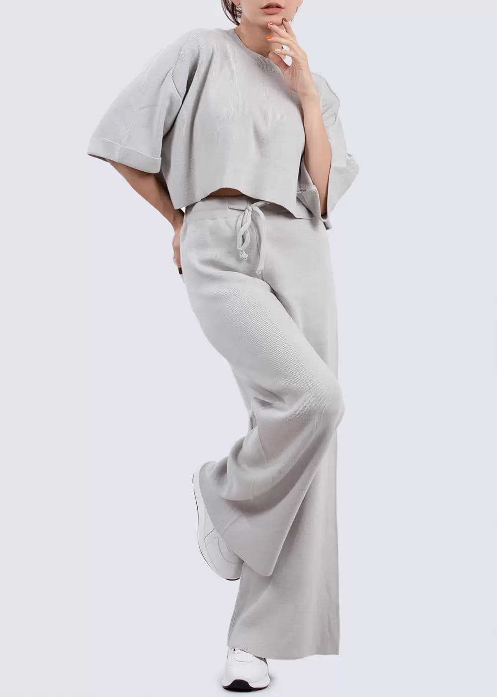 ست بلوز و شلوار بافت روجــا