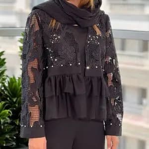 مانتو تابستانی مجلسی زنانه مدل نگین