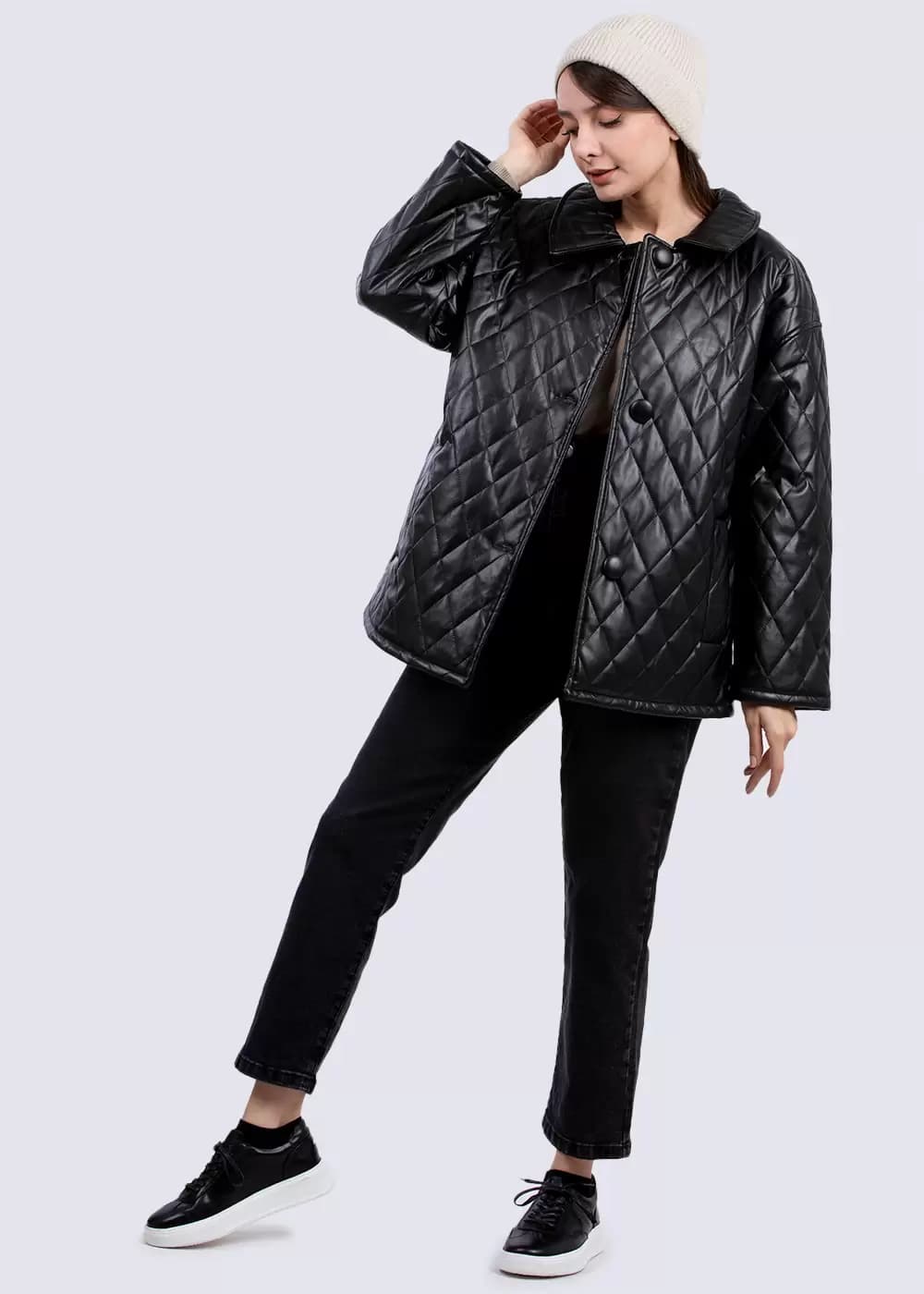 کت چرم زنانه مدل 351