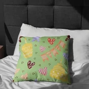 پارچه ملحفه مدل مخمل طرح تولد 5011684