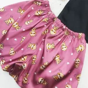 لباس خواب زنانه تاپ شورتک طرح کوالا 99