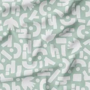 پارچه مخمل روتختی طرح گل و برگ کد 5012559