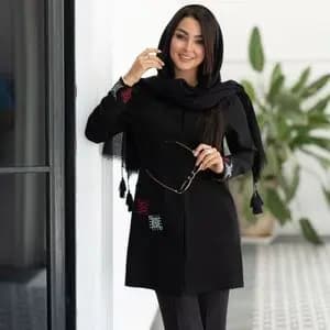 مانتو شانتون گلدوزی