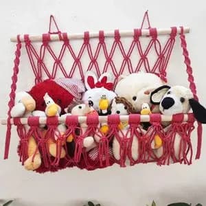 نگهدارنده عروسک مکرومه بافی طرح ساران