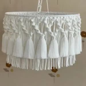 لوستر مکرومه بافی مدل عروس