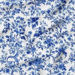 پارچه لباسی طرح دار پارچه الف مدل کرپ بوگاتی طرح شاخ و برگ لینا کد 4011381