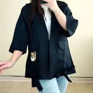 مانتو انوشا.جنس پارچه داکرون جلو باز