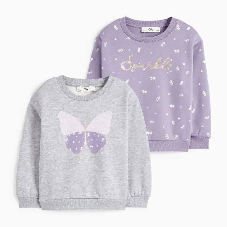 پلیور بچگانه دخترانه سی اند ای در دو رنگ کد624