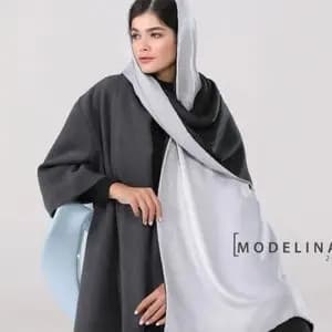 شال زنانه نخی پاییزه دو لایه