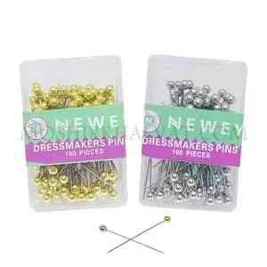 سوزن ته مروارید طلایی - نقره ای