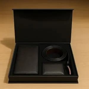 ست کیفپول ،کمربند،جاکارتی چرم طبیعی