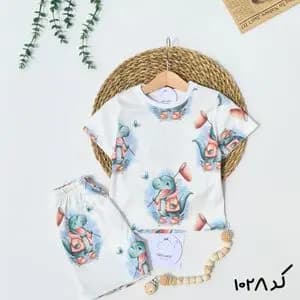 تیشرت و شلوارک دایناسور کد 5022