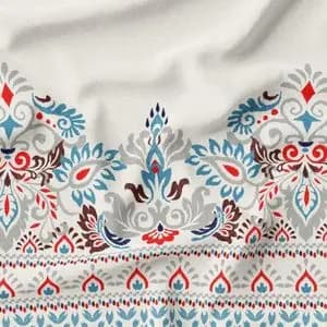 پارچه ملحفه مدل مخمل طرح اسلیمی ایرانی کد 5012717