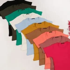 تیشرت کبریتی پنبه زنانه فری سایز 38 الی 46