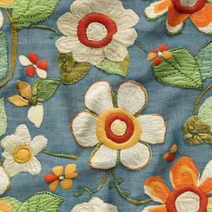 پارچه مخمل کوسن مبل پارچه باما طرح 5 بعدی گلزار کد 5013581