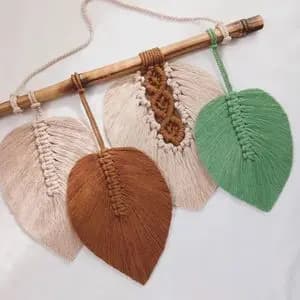 دیوار کوب چند رنگ مکرومه بافی مدل 300