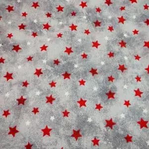 پارچه ملحفه مدل پتینه طرح ستاره قرمز عرض 2 متر