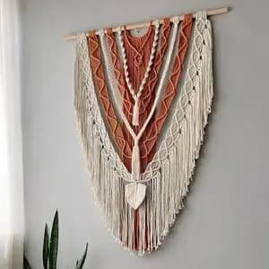 دیوارکوب اویز مکرومه بافی ترند طرح نوین