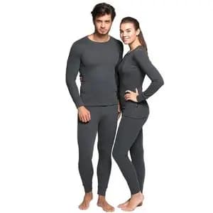 ست لباس گرم مردانه داخل کرک زمستانی | جنس پنبه ملانژ با سرآستین و دمپا