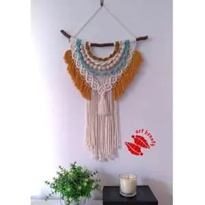 دیوارکوب آویز مکرومه بافی مدل پریچهر