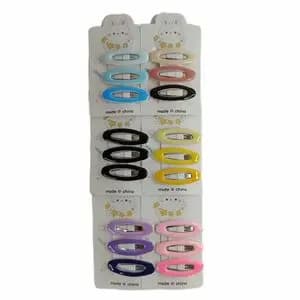 گیره مو تق تقی براق بیضی 3 عددی