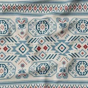 پارچه ملحفه مدل مخمل طرح سنتی افران کد 5012736