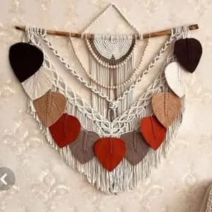 دیوارکوب اویز مکرومه بافی طرح گلستان