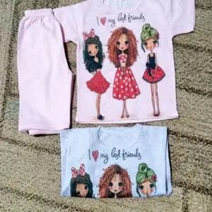 تیشرت شلوارک دخترانه tsg6i