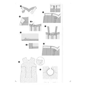 الگو خیاطی پیراهن مجلسی زنانه بوردا استایل کد 6423 سایز 36 تا 46 متد مولر