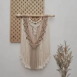 دیوارکوب مکرومه بافی طرح فندق