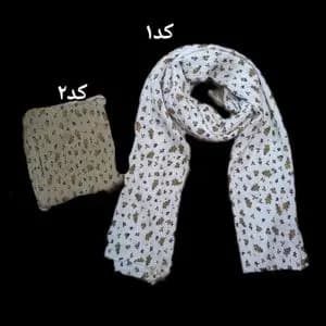 شال پلیسه ای گل دار کد 578