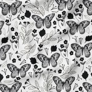 مخمل روتختی طرح گل و برگ کد 5012339