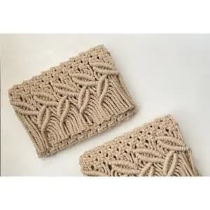 کیف دخترانه مکرومه بافی طرح آنابل