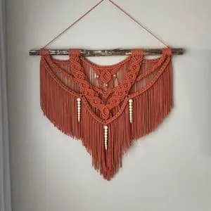 دیوارکوب آویز مکرومه بافی طرح آیناز