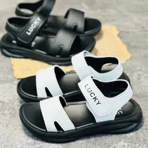 صندل بچگانه اسپرت طرح چرمی ساده LuckyKids کد 032404