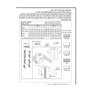 الگو خیاطی کت اسپرت مردانه بوردا استایل کد 7523 سایز 44 تا 54 متد مولر