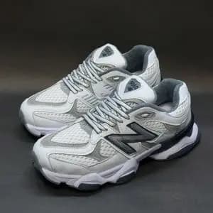 کتونی نیوبالانس 9060 سفید طوسی با کیفیت بالا new balance