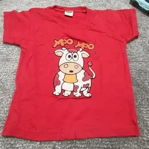 تیشرت بچه گانه نخ پنبه چاپ مخمل