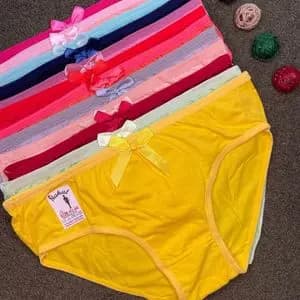 شورت زنانه نخی ساده جلو پاپیونی نهال پک 6 عددی