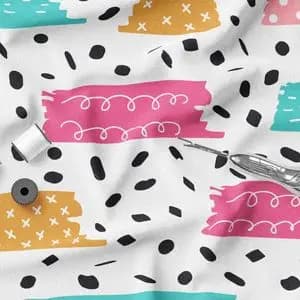 پارچه ملحفه مدل مخمل طرح رنگی رنگی کد 5011461