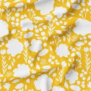 پارچه مخمل پورشه طرح گل و برگ کد 5012541