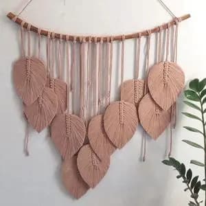 دیواراویز مکرومه برگ طرح سحرناز