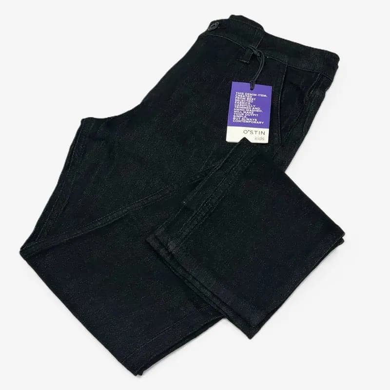 شلوار جین بچه گانه مشکی مدل راسته کدb240