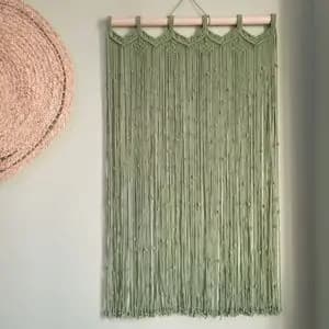 پرده مکرومه بافی مدل درسا