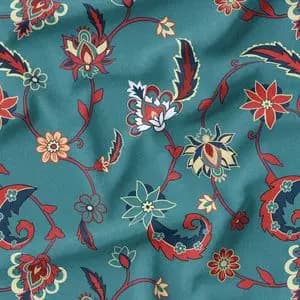 پارچه لباسی شومیز پارچه الف مدل کرپ بوگاتی طرح سنتی ایرانی کد 4011353