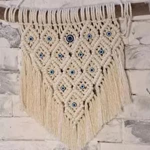 دیوارکوب چشم نظر مکرومه بافی مدل هما